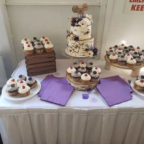 a cake sitting on top of a table
