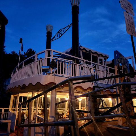 a building with a metal fence