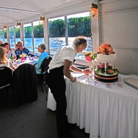 a group of people in a room