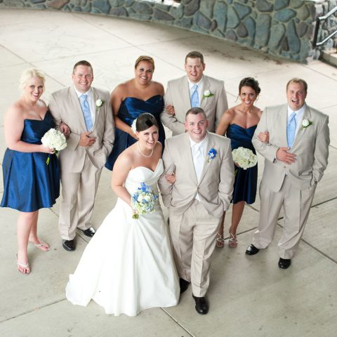 a group of people posing for the camera