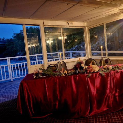 a group of people in a room